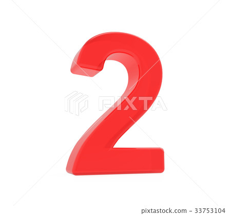 red number 2 - Stock Illustration [33753104] - PIXTA