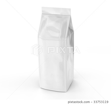 Pearl white coffee bean bag mockup Pearl white coffee bean bag mockup 33753119