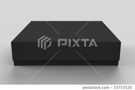 Flat black box mockup Flat black box mockup 33753528