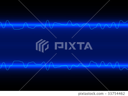 abstract line wave on blue technology background abstract line wave on blue technology background 33754462