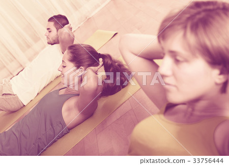 Fitness class in sport club Fitness class in sport club 33756444