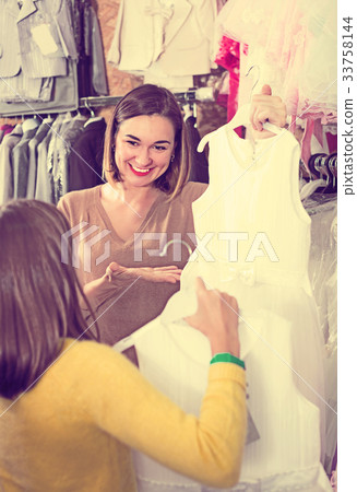 Customers are looking for pretty dresses 33758144