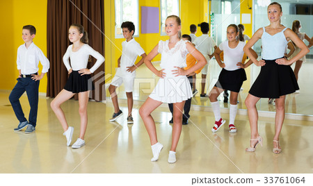 Children dancing in studio 33761064