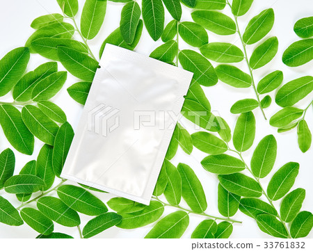 White cream bag on blank label package for mock up White cream bag on blank label package for mock up 33761832