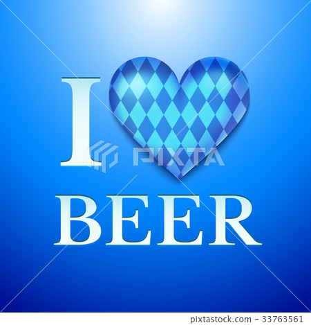 I love beer vector illustration I love beer vector illustration 33763561