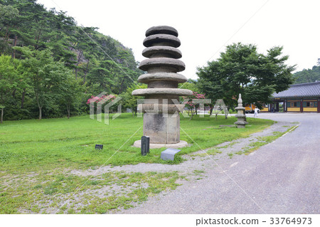 Hwasun Unjuji寺圓形多層石塔（寶藏798），Unjuju（歷史記錄312），Chunghwa-san，和順郡，全南 33764973