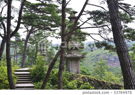 華城Unusu寺龜龜岩五重塔，Hwasoon Unusu寺龜龜岩十字門七層寶塔，Unju盆地（歷史遺址312），Cheonbushan，Hwasun Gun，全南 33764978