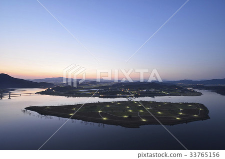 Gyeongcheon Island Park, Sangju Bo, Nakdong River, Changzhou City, Gyeongbuk Gyeongcheon Island Park, Sangju Bo, Nakdong River, Changzhou City, Gyeongbuk 33765156