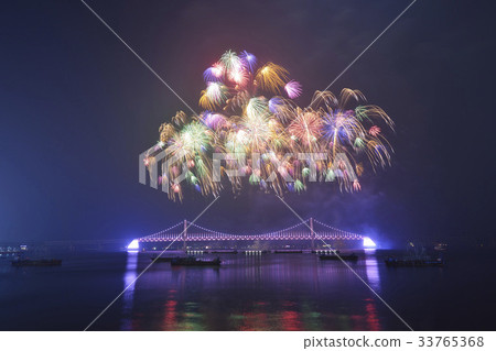 Fireworks, Gwangan Bridge, Swimming Pool, Swimming Pool, Busan 33765368