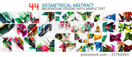 Geometric abstract backgrounds 33768993