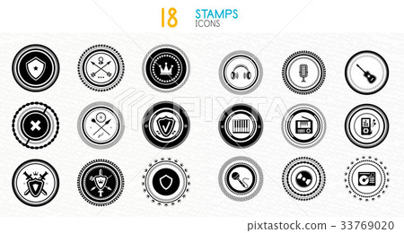 Collection of black and white stamps - quality and 33769020