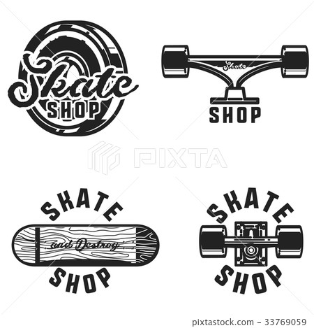 Vintage skate shop emblems 33769059