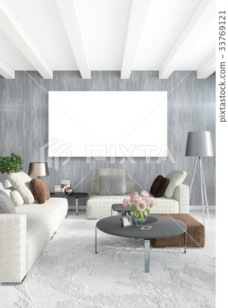Vertical modern interior bedroom or living room Vertical modern interior bedroom or living room 33769121