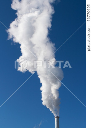 Smoke, Chimney, Seoul Thermal Power Plant, Mapo-gu, Seoul Smoke, Chimney, Seoul Thermal Power Plant, Mapo-gu, Seoul 33770695