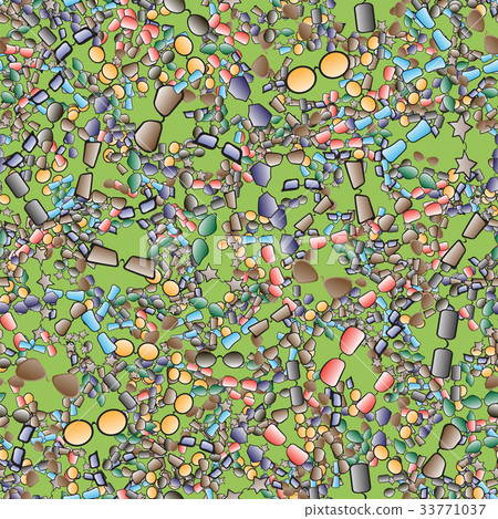 Colorful Glasses Seamless Pattern 33771037
