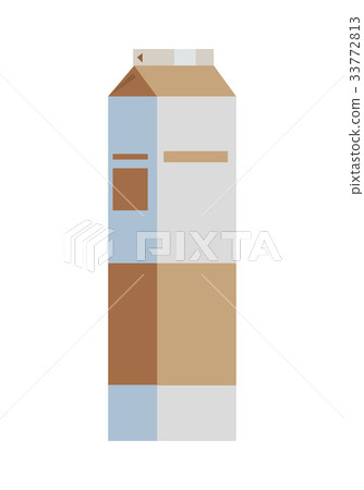 Paper Packaging for Liquid Food Illustration. 33772813