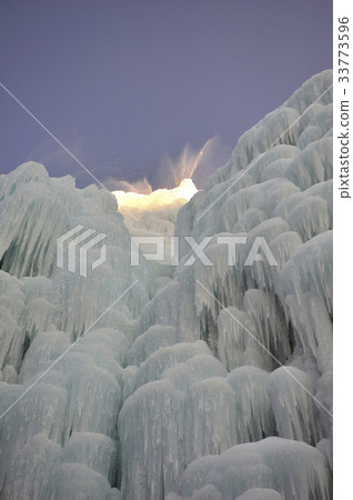 Icicle, ice wall, Cheongsong Ice Climbing World Cup, ice-bone, Cheongsong-gun, Gyeongbuk Icicle, ice wall, Cheongsong Ice Climbing World Cup, ice-bone, Cheongsong-gun, Gyeongbuk 33773596
