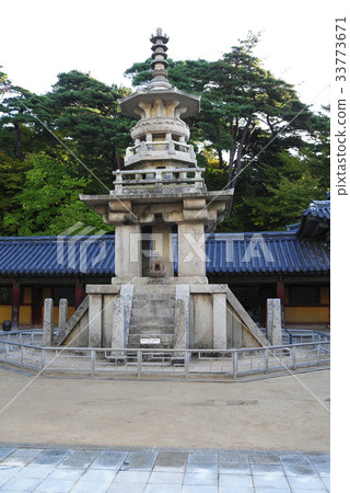 Dabotop (National Treasure No. 20), Bulguksa Temple (Historic Site No. 502), Tohamsan, Gyeongju, Gyeongbuk Dabotop (National Treasure No. 20), Bulguksa Temple (Historic Site No. 502), Tohamsan, Gyeongju, Gyeongbuk 33773671