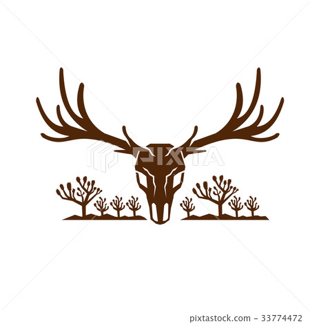 Mule Deer Skull Joshua Tree Icon 33774472