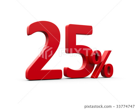 Red twenty five percent Red twenty five percent 33774747