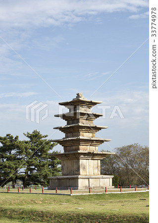 Iksan Wanggungri Five Storied Pagoda（國寶289號），Iksan Wanggungri Ruins，百濟歷史遺址，益山市，益北省 33774978