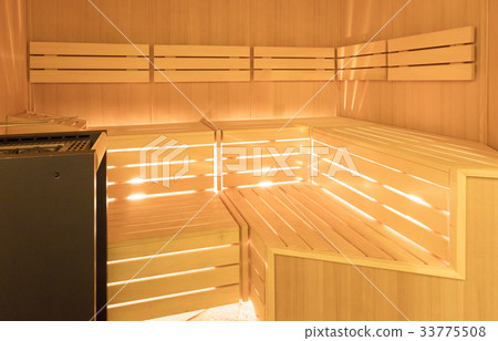 Small home Finnish wooden sauna 33775508