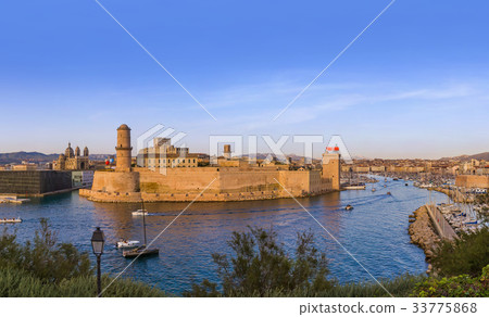 Fort and Vieux Port - Marseille France Fort and Vieux Port - Marseille France 33775868