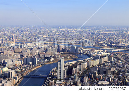 Urban scenery (Tokyo, Sky Tree, around the Sumida River) 33776087