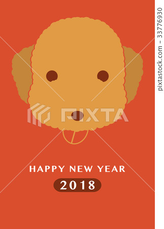 2018 New Year Card Template_Toy Poodle _HNY_No-Sancer_ver.Red 33776930