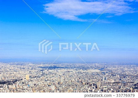 Urban scenery (Tokyo, Skytree, Adachi-ku, Arakawa-ku direction) 33776979