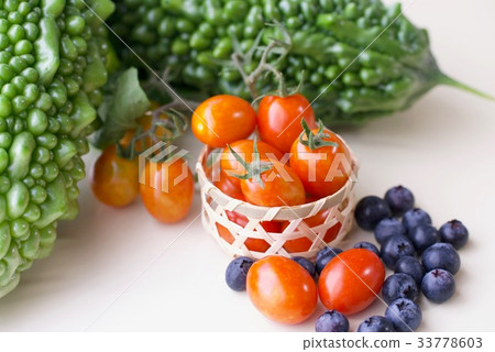Summer vegetable harvest in the kitchen garden 33778603