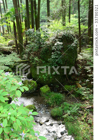 山間溪流 山間溪流 33780321