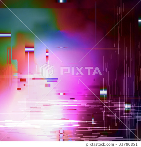 Glitched Abstract Vector Background - Stock Illustration [33780851] - PIXTA