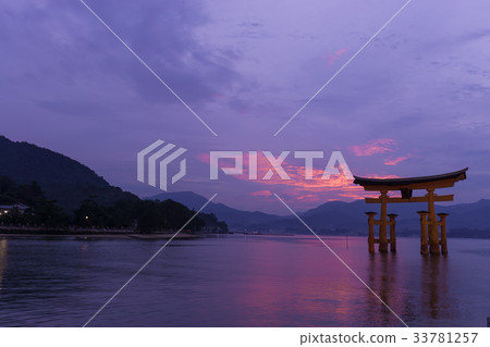 在宮島的日落 33781257