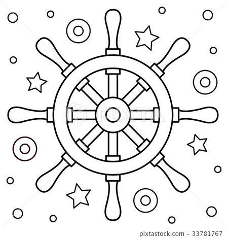 Helm. Coloring page. Vector illustration. Helm. Coloring page. Vector illustration. 33781767