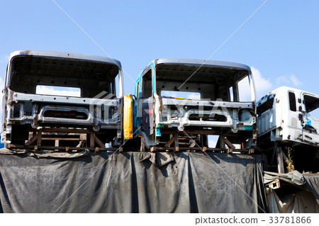 Scrapped cars, junkyard Scrapped cars, junkyard 33781866