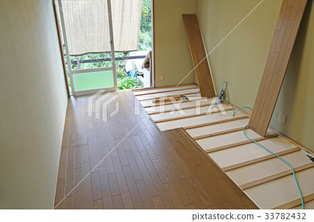 Floor remodeling construction 33782432