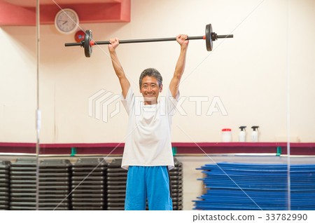 Gym nice middle training lifestyle GYM training weight lifting 33782990