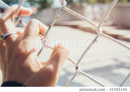 The hands of the restricted area. Inside the iron The hands of the restricted area. Inside the iron 33783149