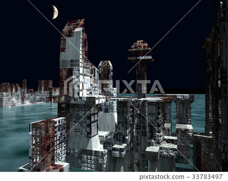 Armageddon in New York 3d rendering Armageddon in New York 3d rendering 33783497