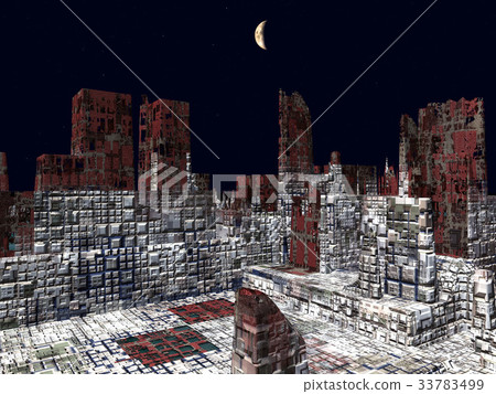 Armageddon in New York 3d rendering 33783499