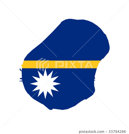 Nauru flag and map Nauru flag and map 33784266
