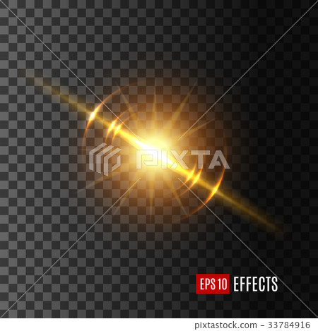 Light flash or sunshine effect vector icon Light flash or sunshine effect vector icon 33784916