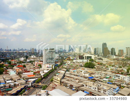 Skyline of Thonburi, Bangkok, Thailand Skyline of Thonburi, Bangkok, Thailand 33784980
