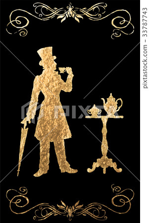XIX century. Gold foil 33787743
