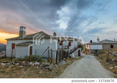 Traditional houses in Kastro village, Greece Traditional houses in Kastro village, Greece 33788676