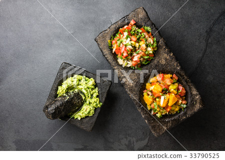 Famous mexican sauces salsas - pico de gallo 33790525