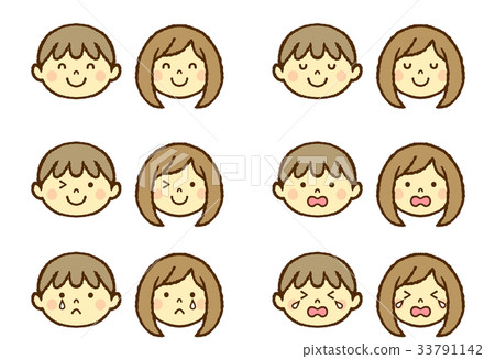 Various facial expressions 33791142