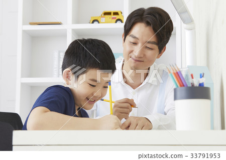 Teacher, elementary school student, education, tutoring, tutor 33791953