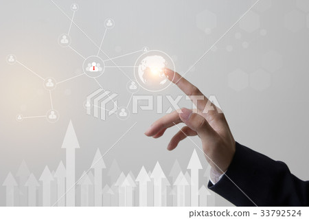 Future of technology, network, user concept 33792524